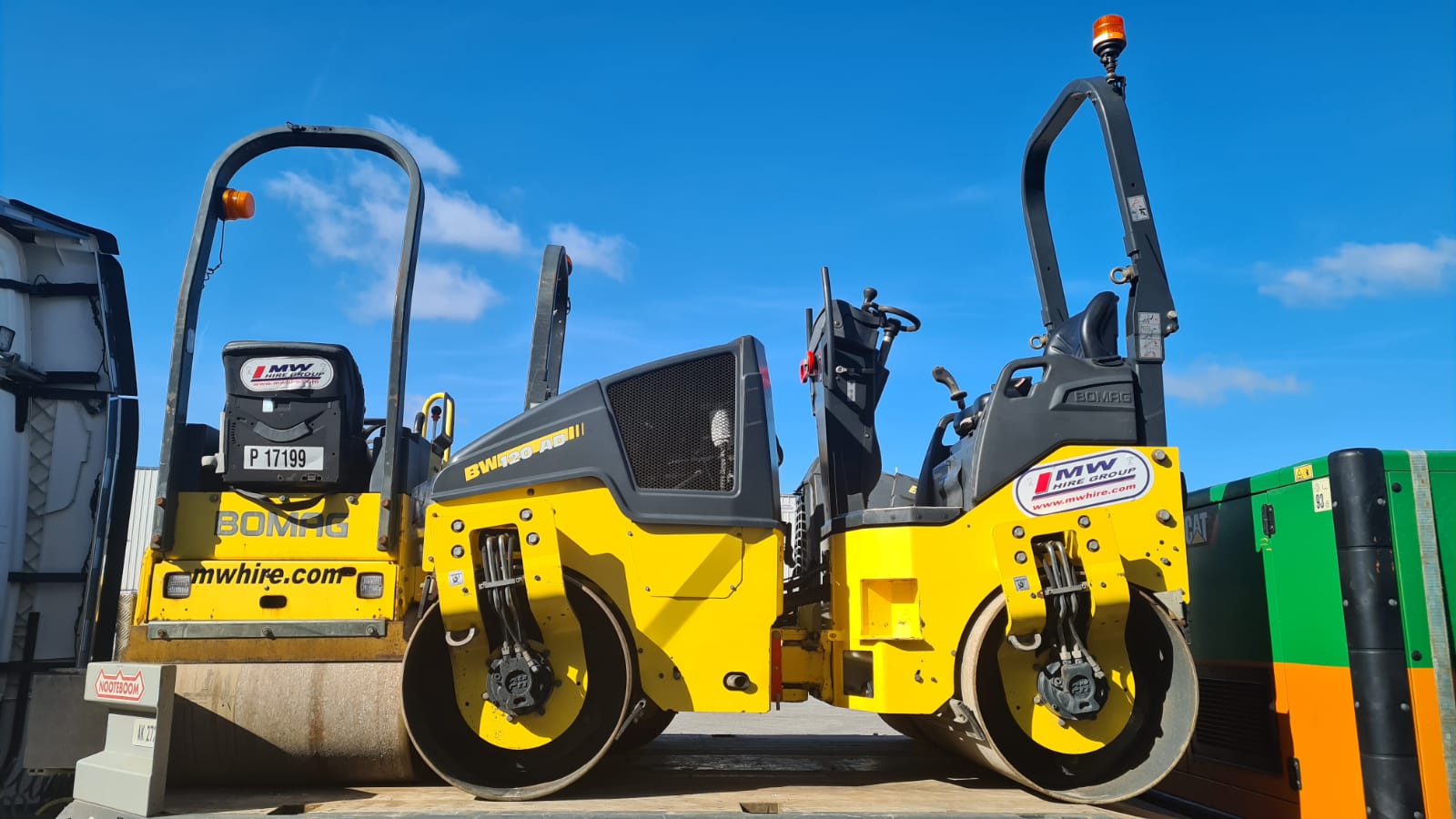 Load of ex Rental Equipment sold to UK customer...Loaded and on it's way